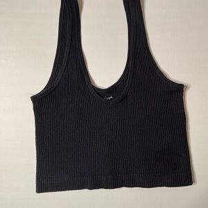 Urban Outfitters Black Ribbed Tank Top